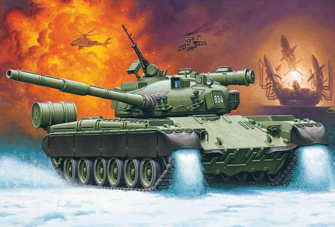 обт, enzo maio, Рисунок, россия, основной боевой танк, т-80