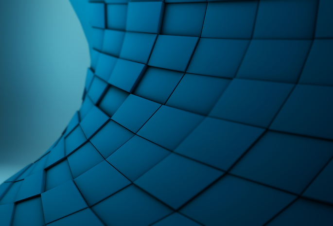 синий, квадраты, абстракция, Alextc1