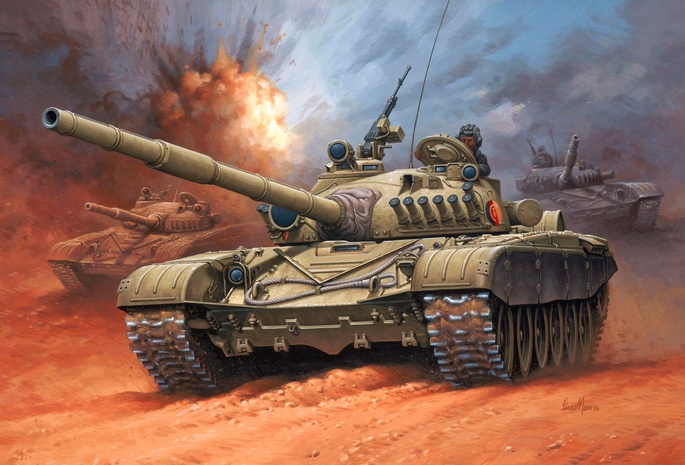 т-72, Рисунок, танк, enzo maio, национальная народная армия