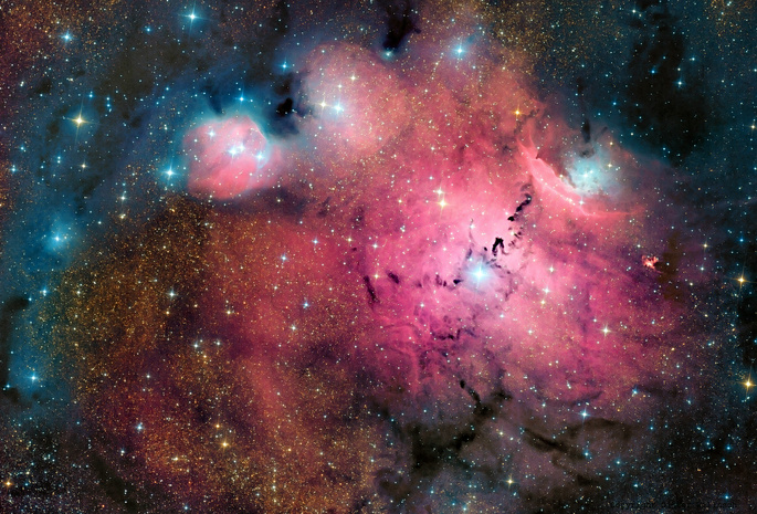 звёзды, газ, Simeis 188, пыль, ngc 6559