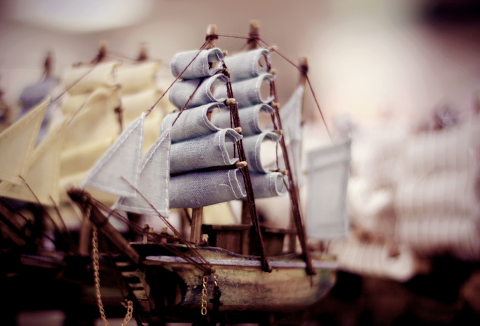 кораблик, Корабль, судно, деревянный, паруса, игрушка