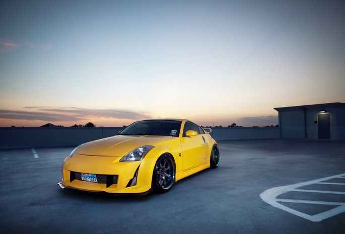cars, wallpapers auto, tuning, tuning auto, Auto, parking, photo, nissan 350z, city, nissan, 350z