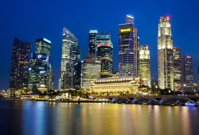 мегаполис, Сингапур, город-государство, небоскребы