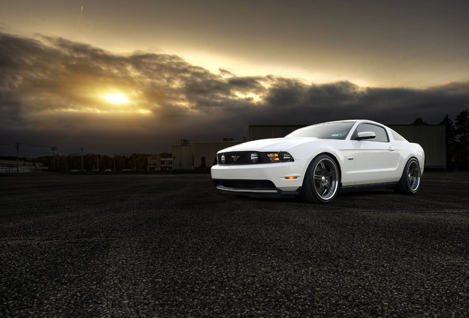 форд, мустанг, белый, mustang, white, Ford, gt, front, muscle car, 5.0