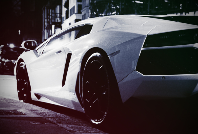 ламборгини авентадор, белый монстр, Lamborghini aventador