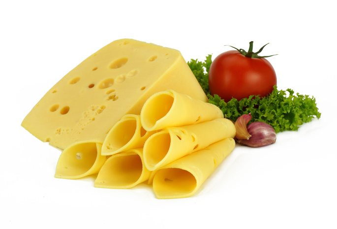 Сыр, зелень, помидор, чеснок