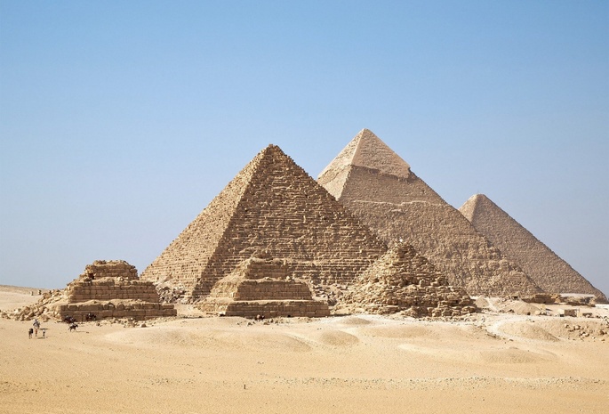 Египет, пирамида, пустыня