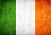 белый, легенды, ирландия, зеленый, Flag, оранжевый, ireland, grunge, основа ...