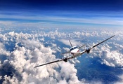 самолёт, небо, airplane, взлёт, облака, двигатели, Over clouds самолёт, небо, airplane, взлёт, облака, двигатели, Over clouds