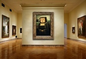 мона лиза, стена, Галерея, картины, кубизм