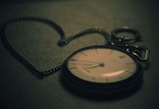 Часы, темный, макро, цепочка, фон, фото