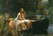 the lady of shalott, джон уильям уотерхаус, John william waterhouse, 1888
