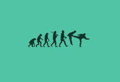Эволюция, обезьяна, человек, стоп