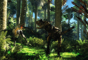 джунгли, динозавры, спор, Cretaceous age, disagreement