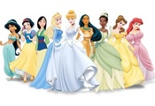 персонажи, Disney, принцессы, дисней, рисунок
