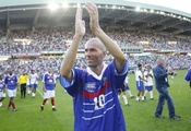 футболист, Zinedine zidane, стадион, великий, игроки