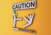 это спарта, coution, This is sparta