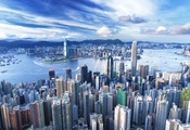 небоскрёбы, мегаполис, здания, гонконг, Hong kong