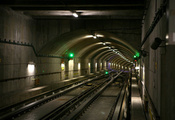 подземка, метро, рельсы, шпалы, Тоннель, провода