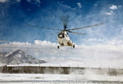 снег, лопасти, Ми-8, горы, вертолёт снег, лопасти, Ми-8, горы, вертолёт