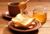 еда, банка, чай, Тосты, чашка, вкусно, мед, завтрак, кофе еда, банка, чай, Тосты, чашка, вкусно, мед, завтрак, кофе
