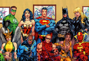 heroes, dc universe, superman, comics, wonder woman, Batman, green lantern