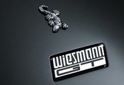 ящерица, логотип, металл, Wiesmann, надпись, gt