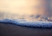 песок, пляж, размытость, пузырьки, берег, Пена, волна