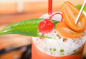 cocktail, glass, drink, напиток, вишня, стакан, фрукты, Коктейль cocktail, glass, drink, напиток, вишня, стакан, фрукты, Коктейль