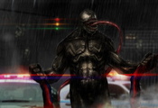 дождь, светофор, venom, язык, Человек паук