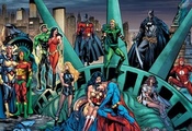batman, comics, green lantern, Superman, dc universe, wonder woman, flash