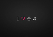 love, I, music, house