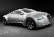 concept, серебристый, Audi