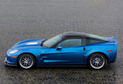 синий, zr1, Corvette