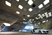 гараж, Audi r8, архитектура, здание