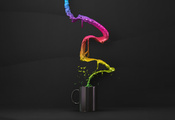 обои, жидкости, Минимализм, liquid, creative, креатив, стакан, cup, кружка