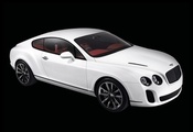 Bentley, белый, continental