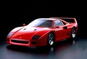 Ferrari, f40, красный