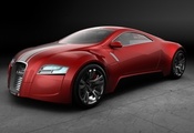 Audi, concept, красный