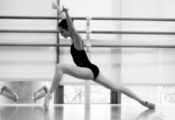 Девушка, танец, чб, балерина, черно-белое, балет