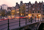 амстердам, netherlands, amsterdam, Prinsengracht and brouwersgracht canals