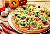 болгарский перец, пицца, вкусно, чеснок, пища, Еда