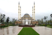 город, мечеть, сердце чечни, чр, грозный, Чечня, фонтан