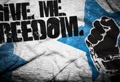 freedom, лозунг, Give, надпись, свобода, me