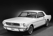 форд, белая, 1964, Ford mustang, машина