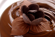 шоколад. шоколадный цветок, Еда, сладкое