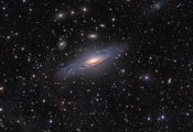 галактика, пространство, Cпиральная, звезды, ngc7331