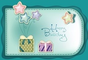 поздравление, шарики, день рождения, Праздник, happy birthday