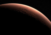 Марс, звезды, кратер