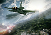 game, Battlefield 3, сражение, авиация, истребители, самолёты